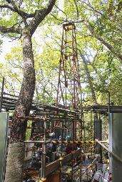 　使用済み核燃料の中間貯蔵施設建設が計画されている山口県上関町の長島＝２０２３年８月