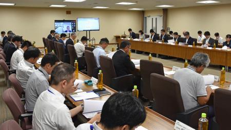 　能登半島地震でずれた土地の境界の再画定に関する会合＝２８日午後、石川県庁