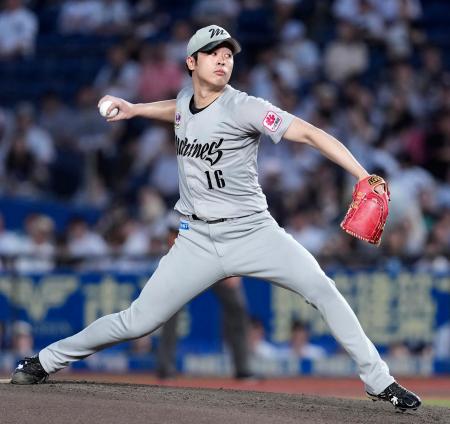 　日本ハム戦に先発したロッテ・種市＝ＺＯＺＯマリン