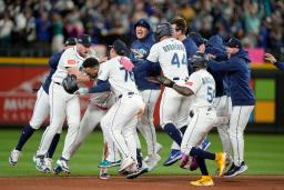 　タイガース戦に先発したマリナーズのカービー＝シアトル（ＡＰ＝共同）