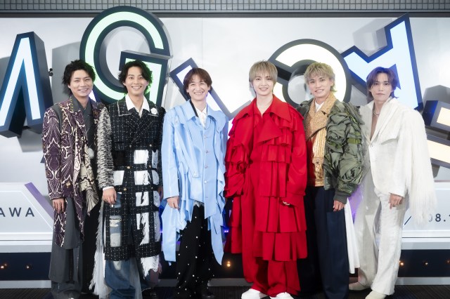 ライブツアー『Kis-My-Ft2 LIVE TOUR 2025 MAGFACT』公演前に囲み取材に参加したKis-My-Ft2