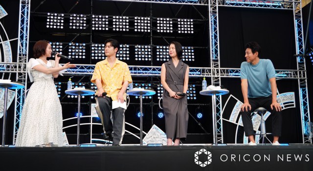 『メダリスト』の魅力をトークした（左から）春瀬なつみ、大塚剛央 、鈴木明子、松岡修造 （C）ORICON NewS inc.