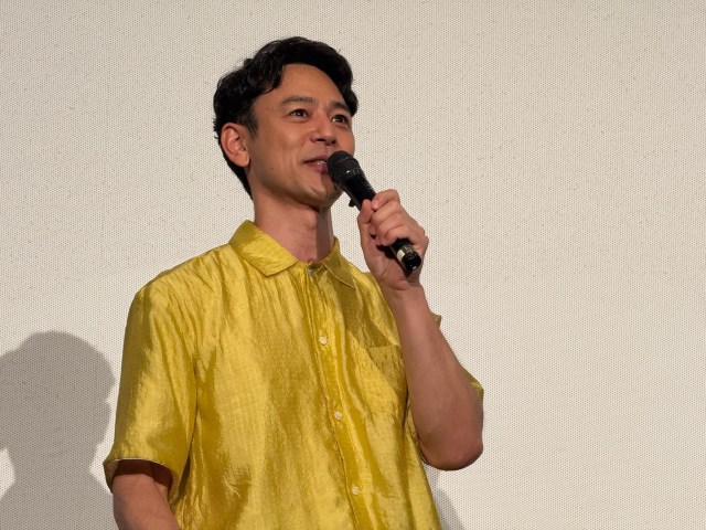 映画『宝島』主演・宣伝アンバサダーとして全国をまわる妻夫木聡（写真は鹿児島ミッテ10での舞台あいさつ時のもの）
