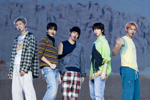 先輩・BTS＆TXTからのエールを明かしたCORTIS（左から）MARTIN、JUHOON、KEONHO、SEONGHYEON、JAMES（P）&（C）BIGHIT MUSIC