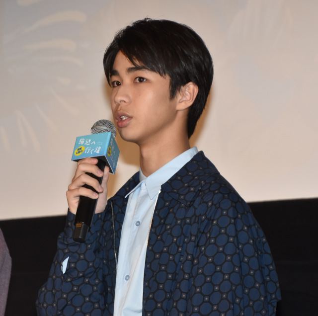 映画『海辺へ行く道』公開記念舞台あいさつに登壇した原田琥之佑 （C）ORICON NewS inc.