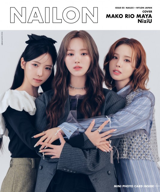 『NAILON ISSUE 02』表紙を飾るNiziU・MAKO、RIO、MAYA