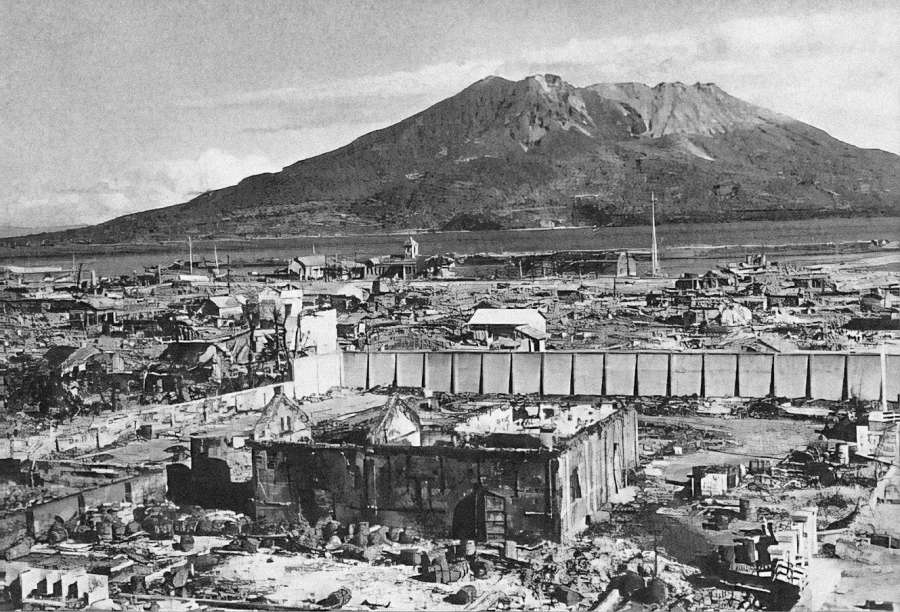カラー化する前の白黒写真（渡邉英徳さん提供）