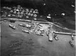 西之表市馬毛島のトビウオ漁漁船基地＝１９５８年５月１７日