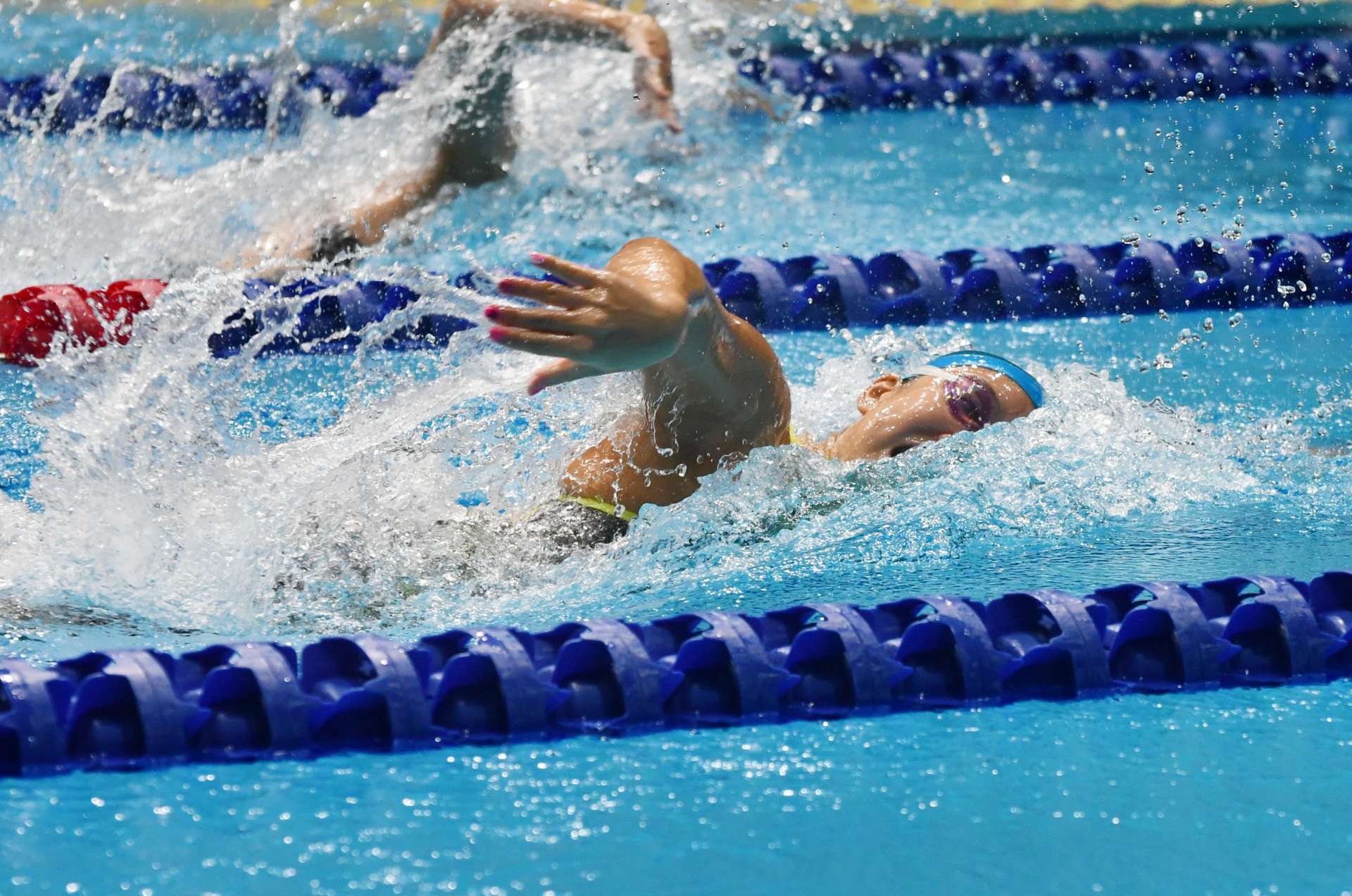成年女子１００メートル自由形で７位の鹿児島・今井＝ＳＡＧＡアクア