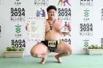 相撲少年男子個人で優勝した鹿児島の福崎真逢輝（樟南高）＝玄海町社会体育館