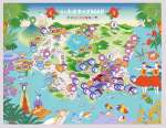 イラストと位置情報を生かし、指宿の魅力を紹介する「いぶスキップＭＡＰ」