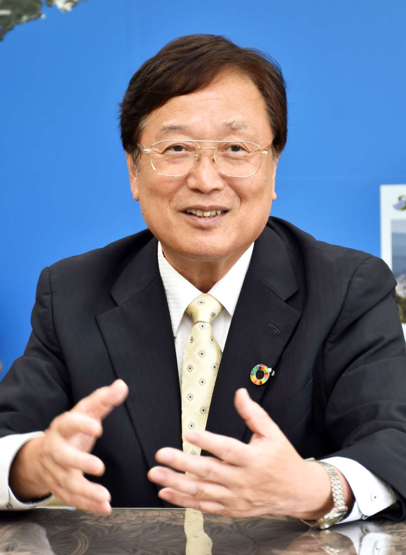 2期目の立候補を表明している田中良二薩摩川内市長