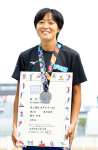 成年女子１００メートルで準優勝した鹿児島の鶴田玲美（南九州ファミリーマート）＝ＳＡＧＡサンライズパーク陸上競技場