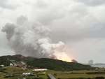 燃焼試験中に爆発した「イプシロンＳ」の２段目エンジン＝２６日、南種子町の種子島宇宙センター（ＪＡＸＡ提供）