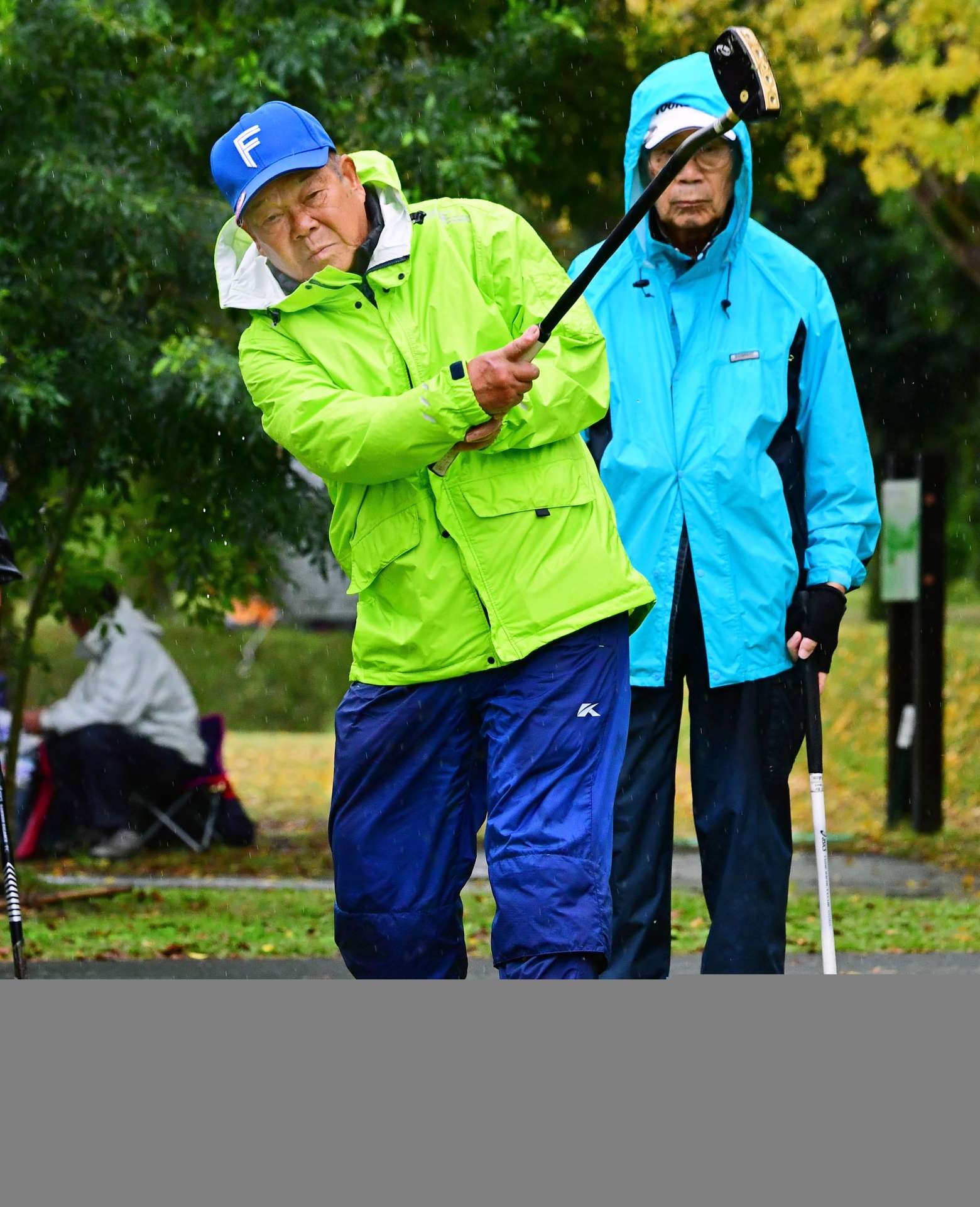 準優勝の徳元早俊（末吉鶴木ひまわり）＝かのやグラウンド・ゴルフ場