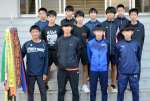 初めての全国大会に挑む宮之城中学校男子駅伝チーム＝さつま町宮之城屋地