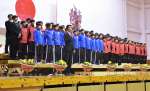 全国大会に出場する選手ら＝いちき串木野市の神村学園