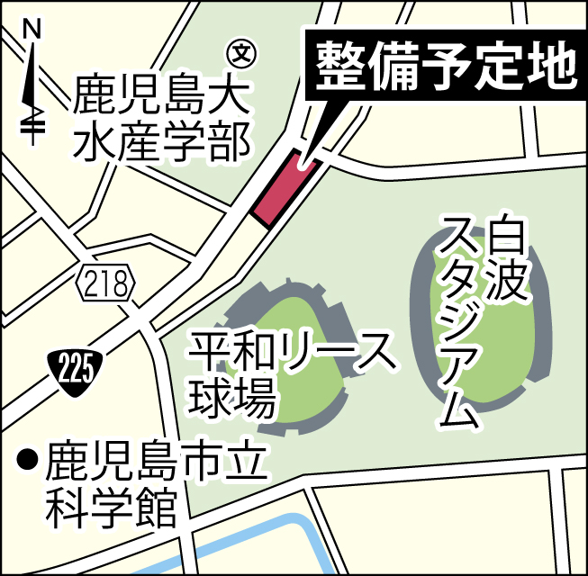 スケボー場の整備予定地を地図で見る