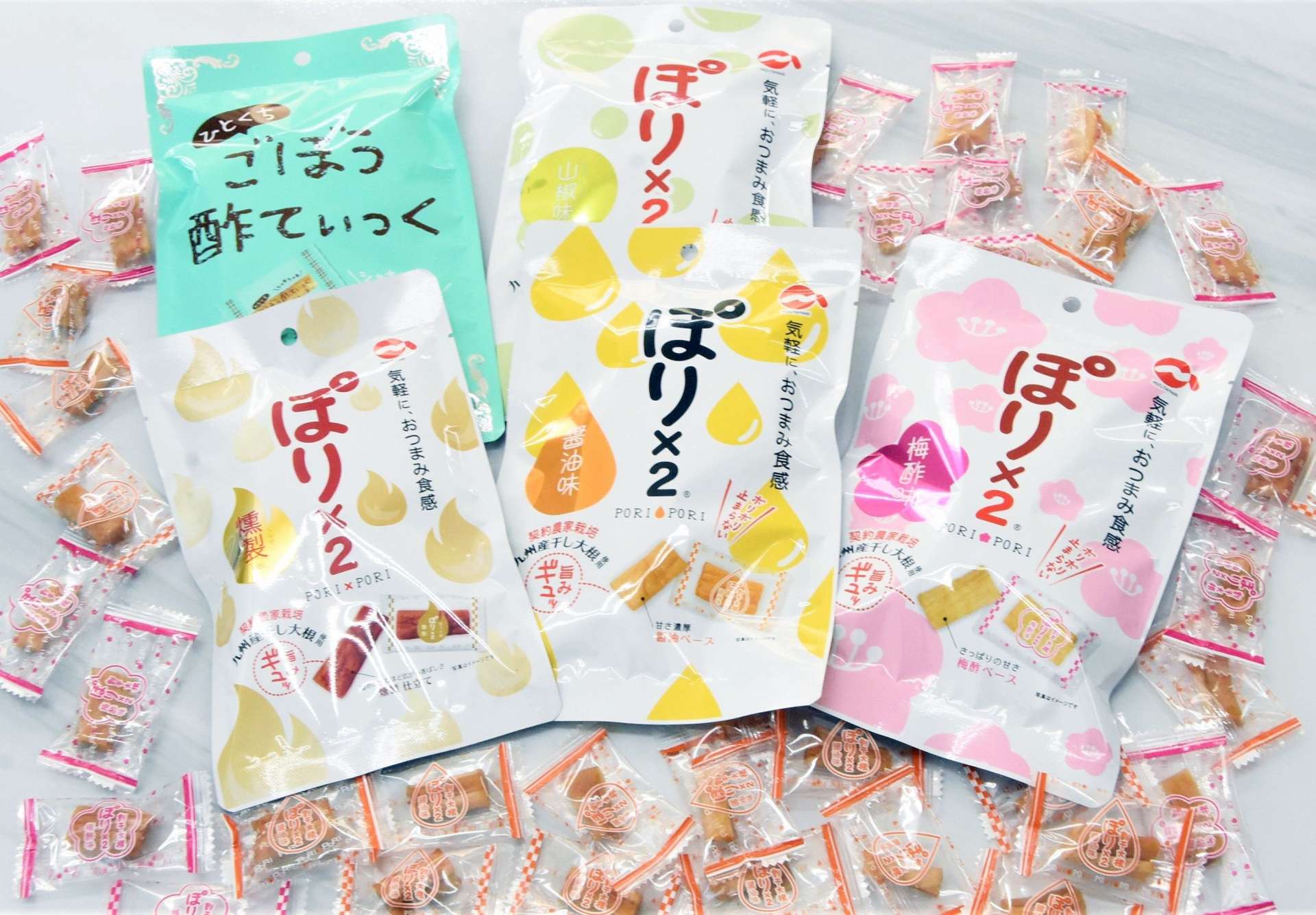 寒干し大根を使った「ぽり×２」＝南さつま市の水溜食品