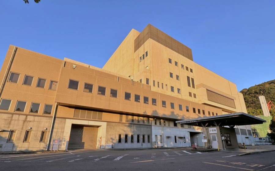 火災があった霧島市敷根清掃センター＝同市国分敷根