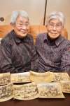 「戦争は絶対にだめ」と話す竹内妙子さん（左）と妹の福地弘子さん＝薩摩川内市平佐町