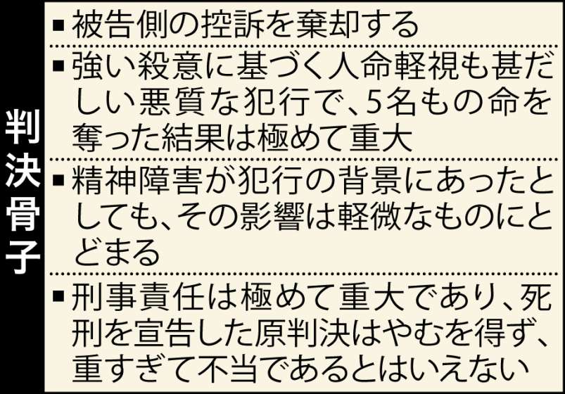日置５人殺害　二審、福岡高裁宮崎支部の判決骨子
