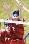 男子のベストヒッター賞の田中洸＝イタリア（日本バレーボール協会提供）
