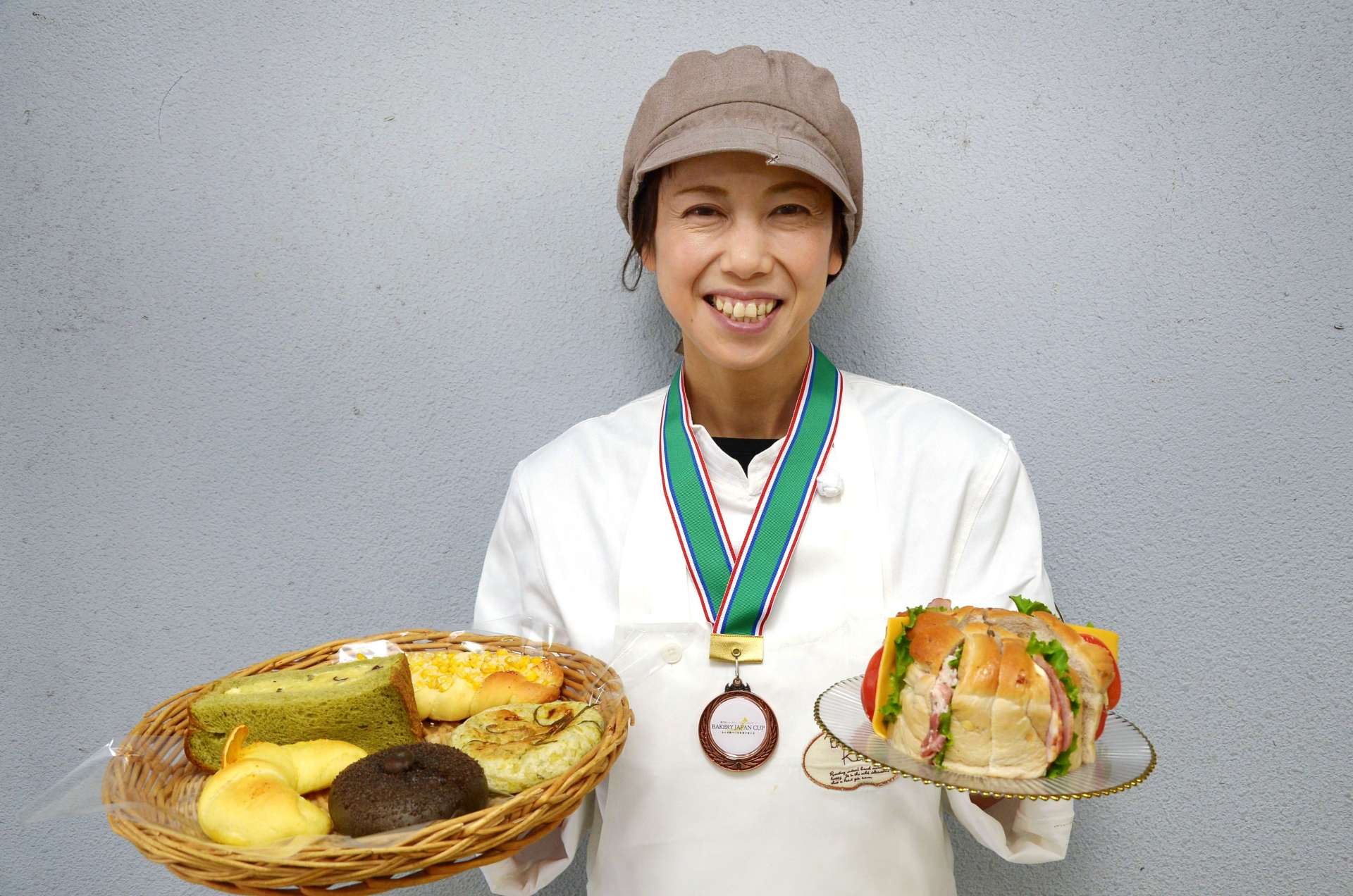 調理パン部門で全国３位に輝いた江崎優子さん＝鹿児島市の「ＢＲＥＡＤ　ＨＯＵＳＥ　ｋｉｋｉ」