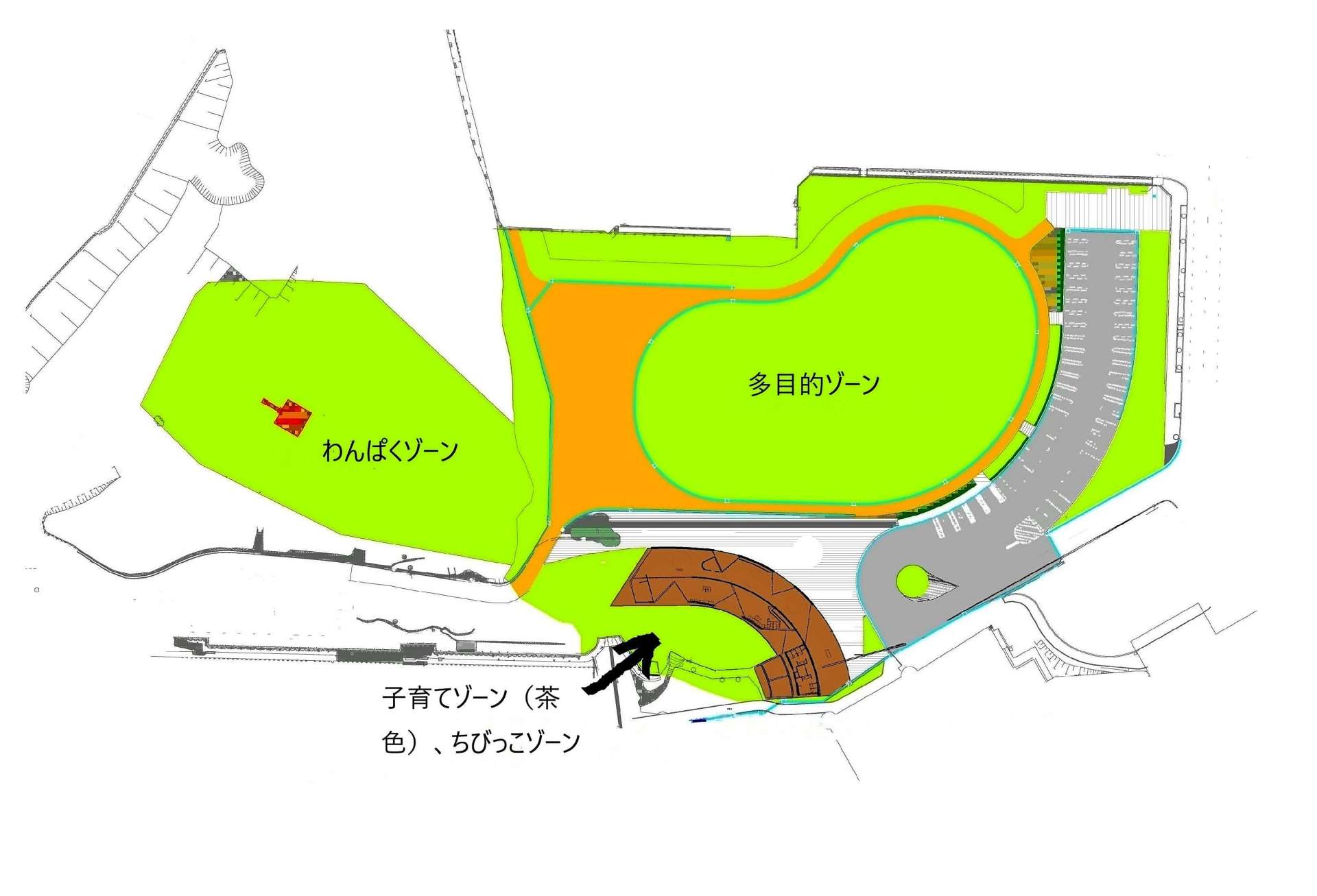 長崎鼻公園の再整備計画図（いちき串木野市提供）