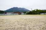 ２０２７年２月完成予定の桜島学校建設地＝２６日、鹿児島市桜島横山町