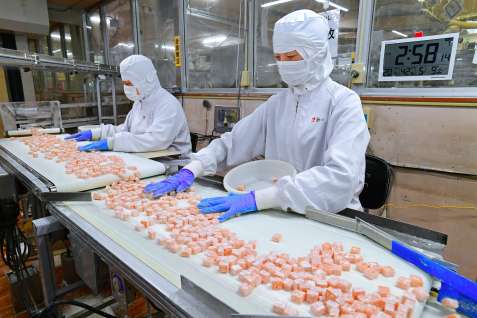 〈関連〉従業員が手作業で一粒一粒の形や色味を検品する