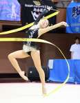 女子個人総合で４位入賞した八木日和（鹿実）＝県体育館