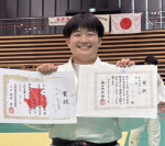 柔道女子７８キロ超級で優勝した松元華凛（国分中央）＝クラサス武道スポーツセンター