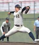 ７回１／３を投げ被安打１、自責点１と好投した神村の２番手・千原＝平和リース