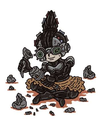 帖地遺跡（旧石器時代・喜入地区）を擬人化したキャラクター