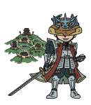 油須木城跡（中世・郡山地区）を擬人化したキャラクター