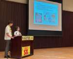 鹿児島県よろず支援拠点の支援を受けた事例を発表する登壇者＝３１日、鹿児島市山下町のカクイックス交流センター