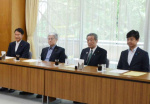 人事案を協議した自民党鹿児島県連の常任顧問会議＝４日、東京・永田町の自民党本部