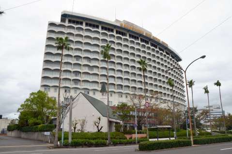 県有地への新築移転を希望する鹿児島サンロイヤルホテル＝鹿児島市与次郎１丁目