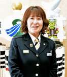 薩摩川内市消防団長に就任した宮里英子さん