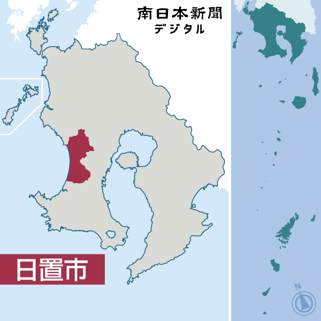 日置市の場所を地図で確認