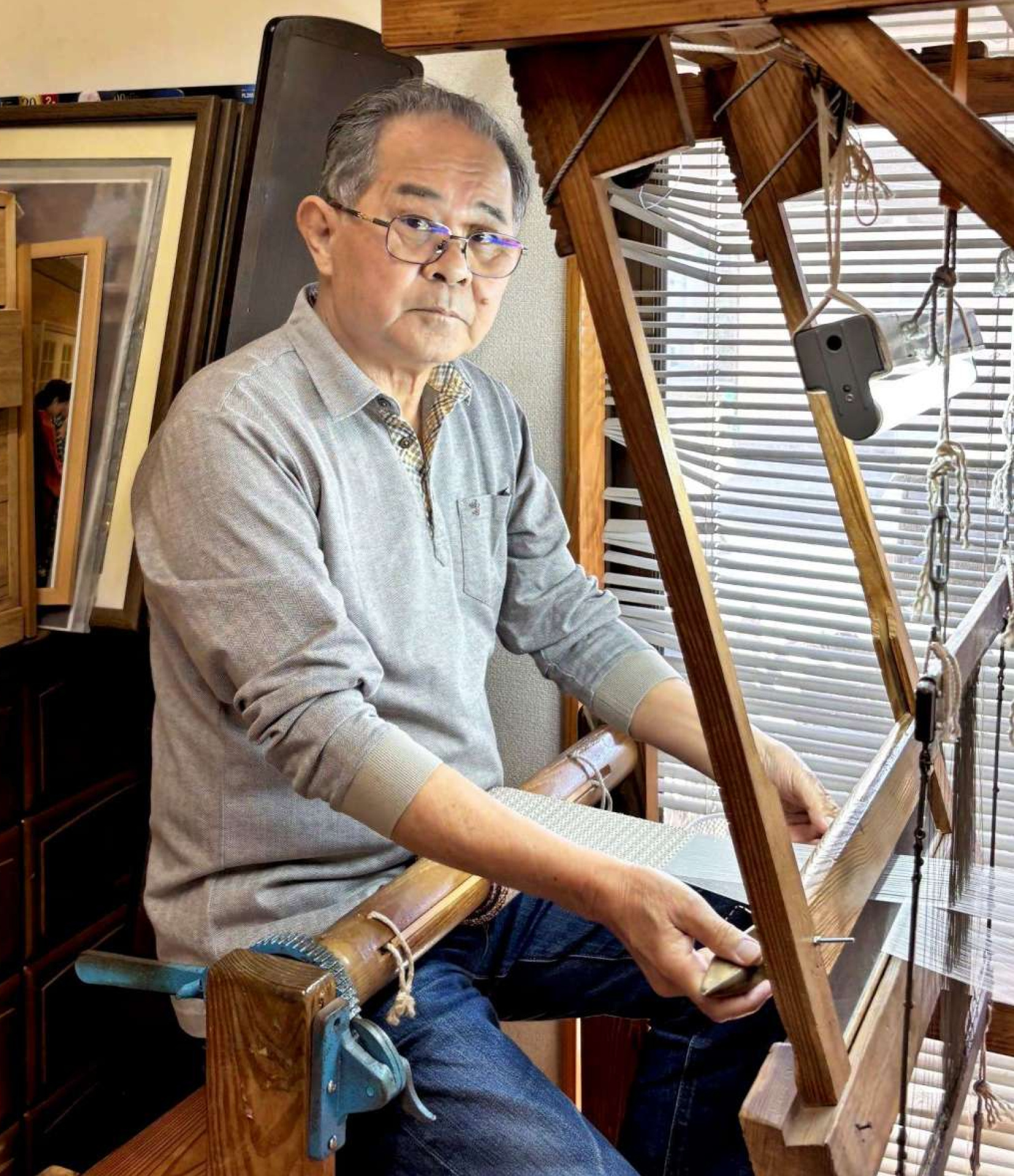 現代の名工に選ばれた大島紬職人の益田勇吉さん